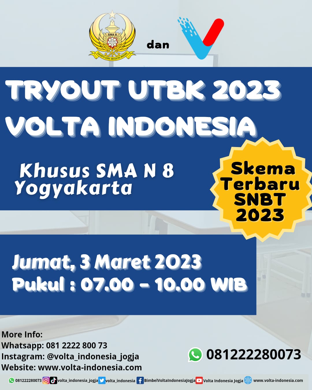 PM Delayota Gelar Try Out ke-7 Siap SNBT 2023 bersama Volta Indonesia